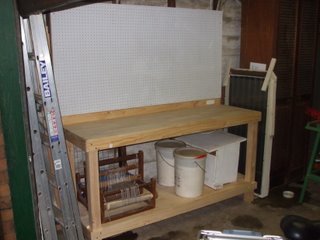 Bench completed and in place Bench completed and in place